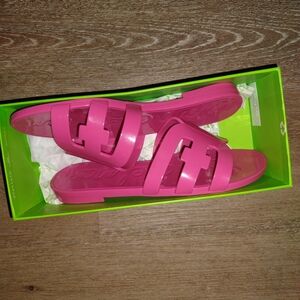 Pink Women's Slide Sandals - Brand Not Visible